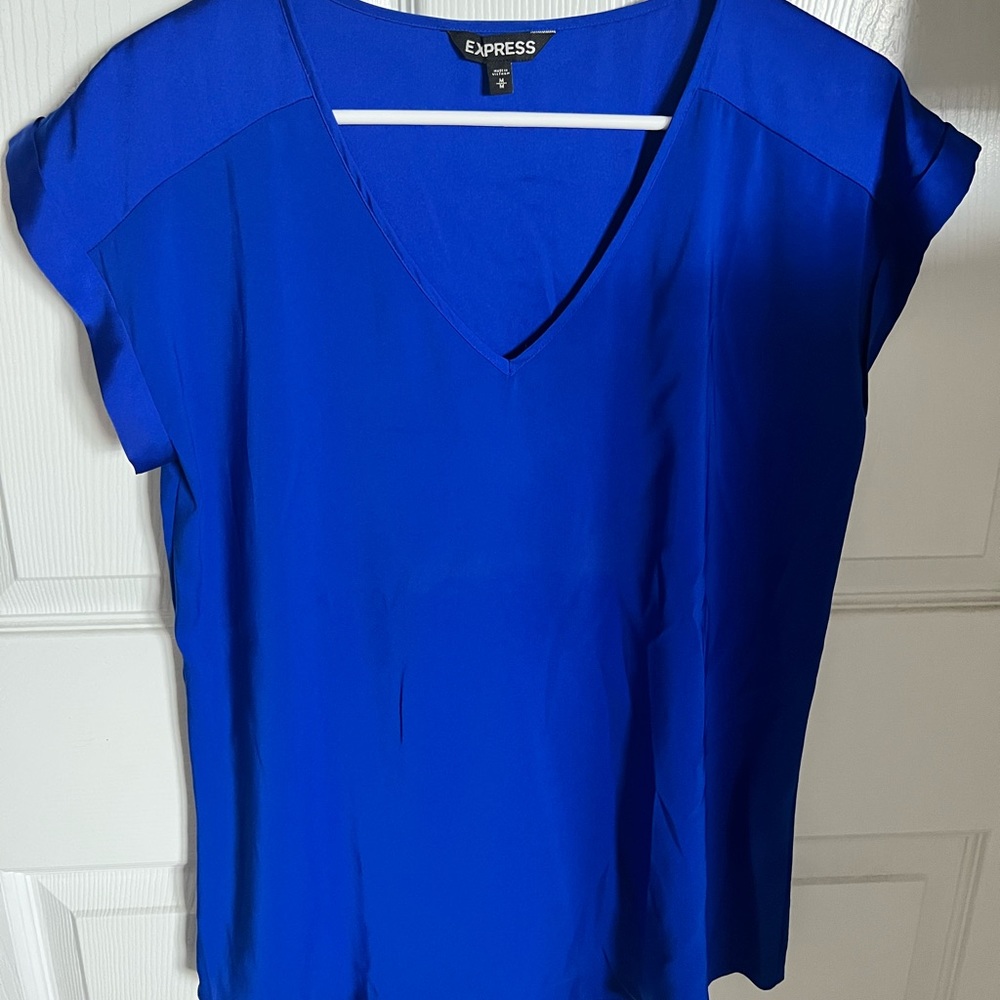 Blue Express Silky V-Neck Gramercy Tee